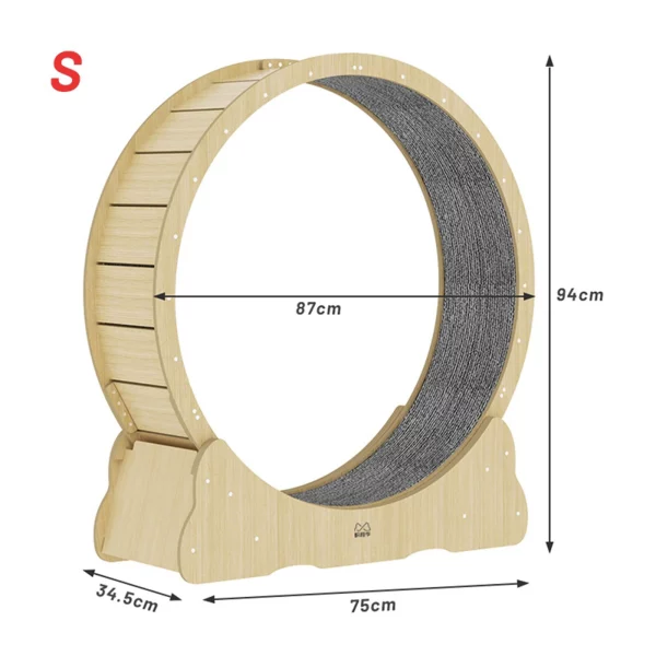 Roue silencieuse d'exercice pour chat